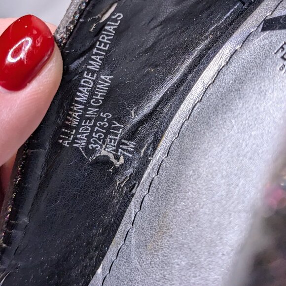 Fergalicious Women's Size 7 Sparkly 4" Heels Good Condition with Minor Wear - Picture 3 of 11